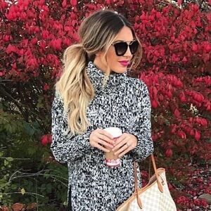 🐻‍❄️ H&M • Puff-Sleeve Chunky Turtleneck Sweater